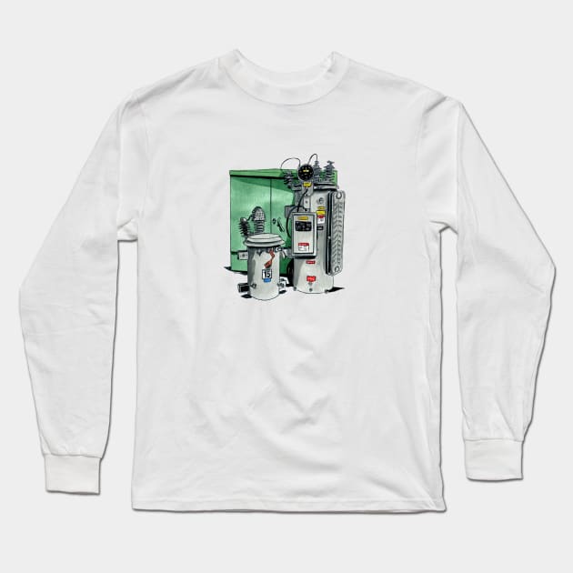 Powerline Transformers Long Sleeve T-Shirt by ctupa